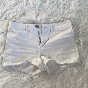 White jeans shorts